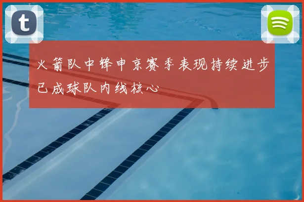 火箭队中锋申京赛季表现持续进步已成球队内线核心
